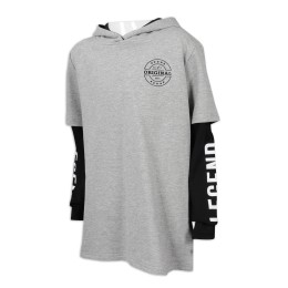 KD073 設計童裝撞色袖衛衣 連帽 95%棉 5%氨綸 童裝製衣廠 KD073 設計童裝撞色袖衛衣 連帽 95%棉 5%氨綸 童裝製衣廠